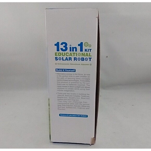 13 In 1 Educational Solar Power Robot Kit Turtle-Bot Green Energy Model - Picture 5 of 9